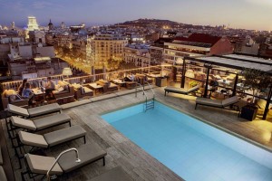 Hotel Majestic Barcelona terrace